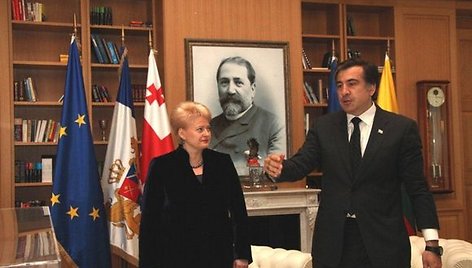 Dalia Grybauskaitė ir Michailas Saakašvilis