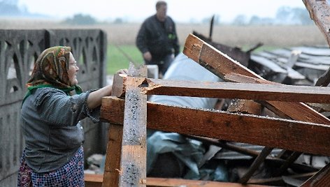 Vėtra Lenkijoje pridarė nuostolių.