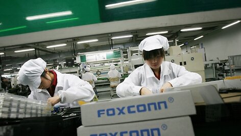 &bdquo;Foxconn&ldquo; darbuotojai