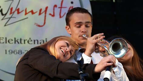 Džiazo festivalio &bdquo;Jaunystė 2010&ldquo; akimirka.