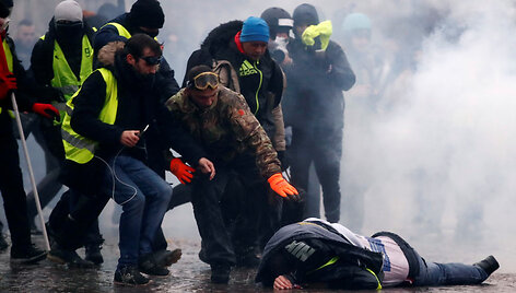 &bdquo;Geltonųjų liemenių&ldquo; protestuotojai