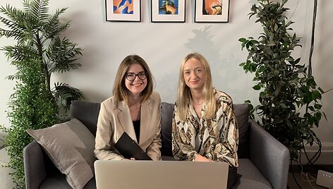 Forumo organizatorės Rimantė Daugėlaitė ir Gabrielė Cegialytė