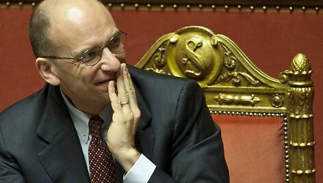 E.Letta užsikrovė ant pečių sunkią na&scaron;tą &ndash; suvaldyti į krizę grimztančią Italiją.