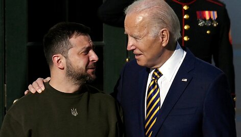 Volodymyras Zelenskis ir Joe Bidenas