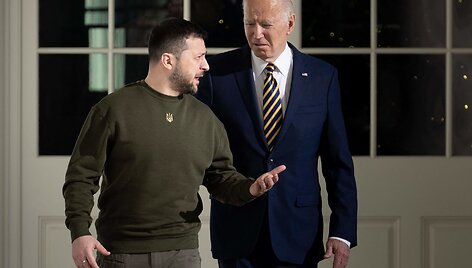 Volodymyras Zelenskis ir Joe Bidenas
