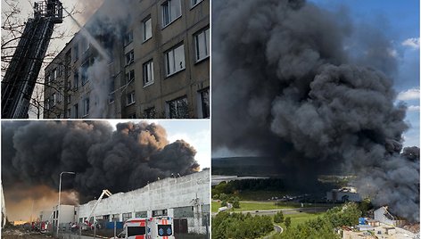 Dideli gaisrai Lietuvoje