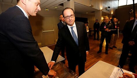 Prancūzijos prezidentas Francois Hollande'as