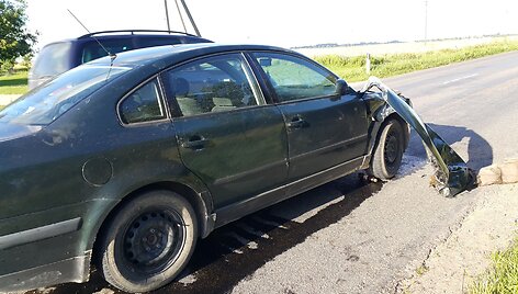 I&scaron; įvykio vietos lengvojo automobilio vairuotojas pabėgo