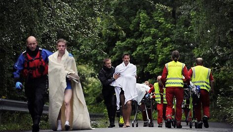Utojos saloje norvegas &scaron;audė į žmones