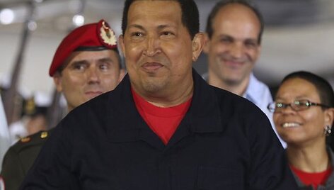 Hugo Chavezas grįžo į &scaron;alį