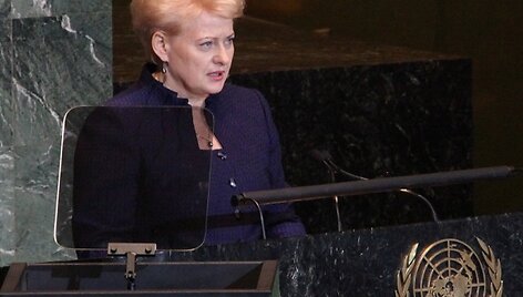Dalia Grybauskaitė sakė kalbą