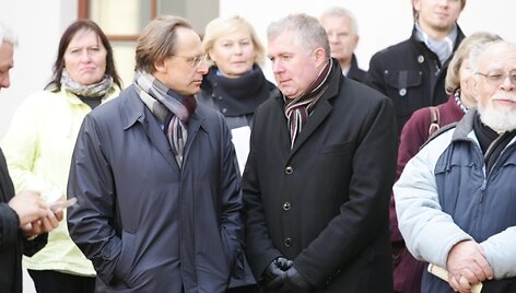 Raimundas Alekna (kairėje) ir Arvydas Anu&scaron;auskas
