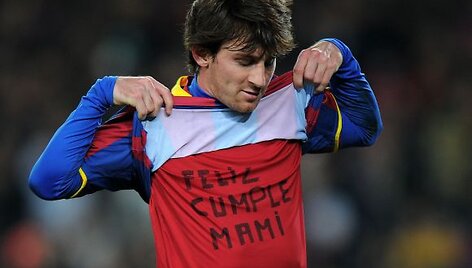 Lionelio Messi sveikinimas mamai