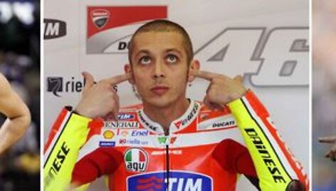 Linas Kleiza, Valentino Rossi ir Cristiano Ronaldo