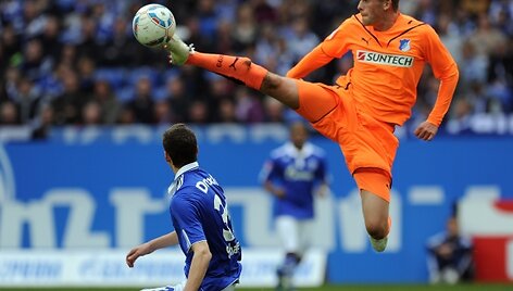 &bdquo;Schalke&ldquo; &ndash; &bdquo;Hoffenheim&ldquo; rungtynių akimirka