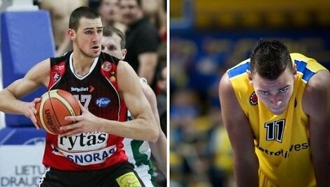 Jonas Valančiūnas ir Donatas Motiejūnas