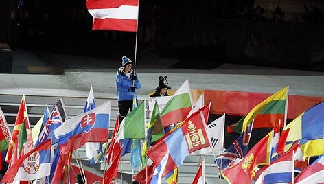 Žaidynių atidarymo ceremonijos akimirka