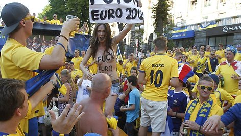 „Femen“ aktyvistės protestas Kijeve