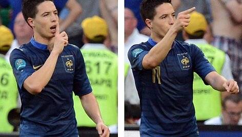 S.Nasri gestas žurnalistams po įmu&scaron;to įvarčio
