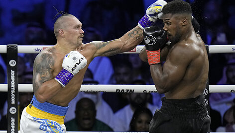 Oleksandras Usykas prie&scaron; Anthony Joshua