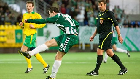 &bdquo;Žalgiris&ldquo; A lygos sezoną pradėjo pergale prie&scaron; FBK &bdquo;Kaunas&ldquo; futbolininkus 