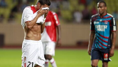 Pralaimėjęs Lijono klubui &bdquo;Monaco&ldquo; atsisveikina su auk&scaron;čiausia Prancūzijos futbolo lyga