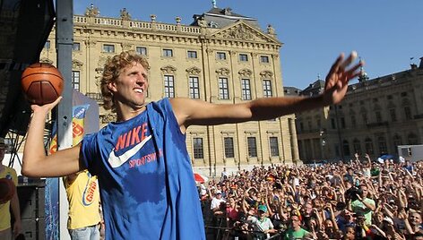 Dirkas Nowitzkis gimtajame Vurcburge