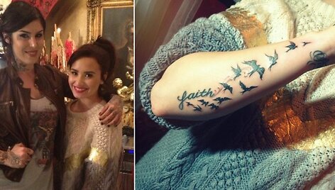 Demi Lovato su tatuiruočių meistre Kat Von D