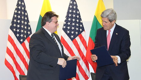 Linas Linkevičius ir Johnas Kerry