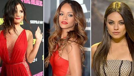 Seksualiausios pasaulio moterys: Miley Cyrus, Selena Gomez, Rihanna, Mila Kunis ir Jannifer Lawrence