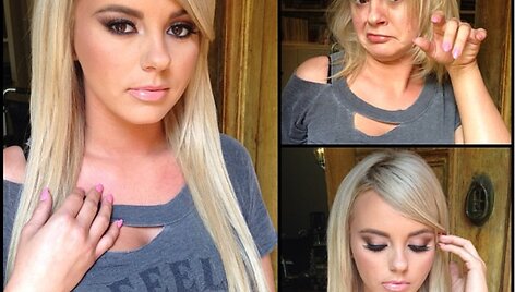 Bree Olson su ir be makiažo