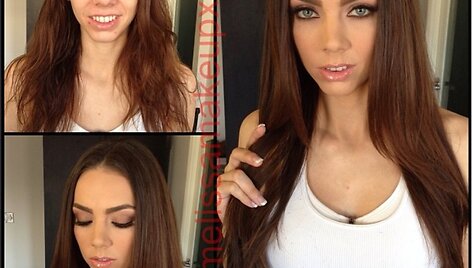 Tiffany Tyler su ir be makiažo