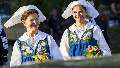Karalienė Silvia ir princesė Victoria