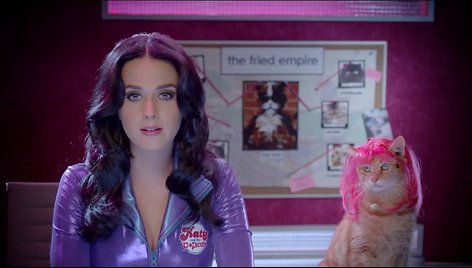 Katy Perry traškučių „Popchips“ reklamoje