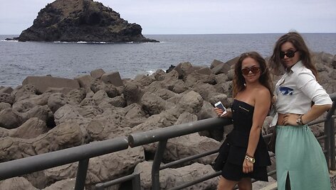 Ineta Puzaraitė ir Ieva Gervinskaitė Tenerifėje