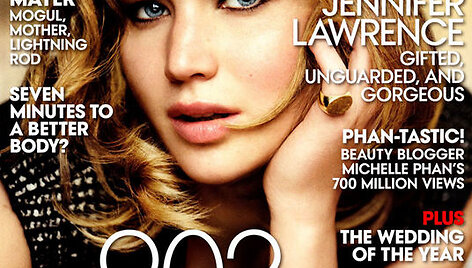 Jennifer Lawrence ant amerikieti&scaron;kojo &bdquo;Vogue&ldquo; vir&scaron;elio