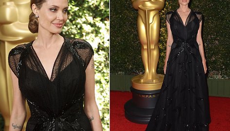 Angelina Jolie su „Atelier Versace“ suknele