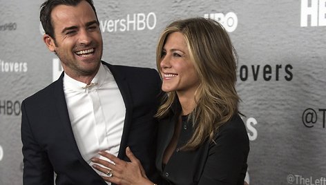 Justinas Theroux ir Jennifer Aniston