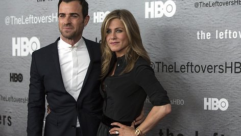 Justinas Theroux ir Jennifer Aniston