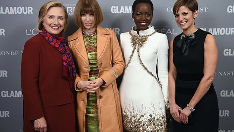 Hillary Clinton, Anna Wintour, Lupita Nyong'o ir Cindi Leive