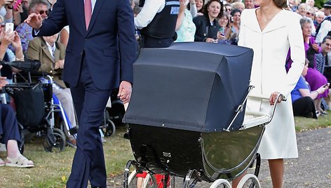 Princas Williamas ir Kembridžo hercogienė Catherine su vaikais