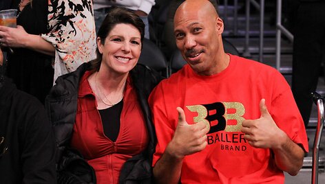 LaVaras Ballas su žmona Tina Ball
