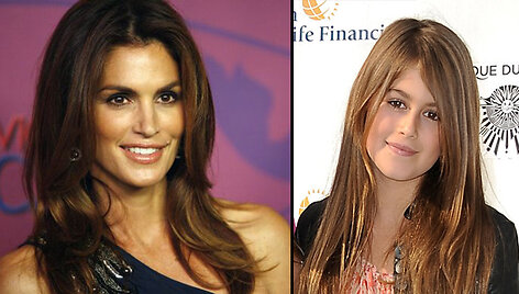 Cindy Crawford ir jos duktė Kaia Gerber