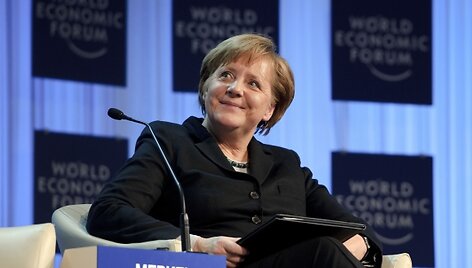 Angela Merkel Davose