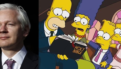 „WikiLeaks“ įkūrėjas Julianas Assange'as pasirodys 500-ojoje „Simpsonų“ serijoje 