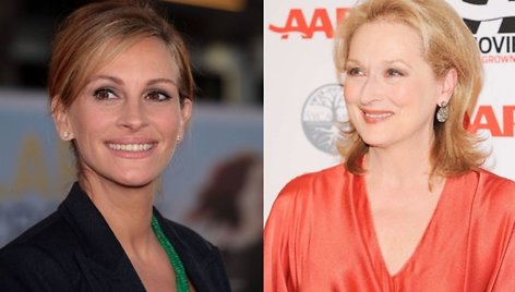 Julia Roberts ir Meryl Streep