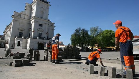 Rotušės aikštėje ketinama atkurti seniau buvusį turgų.