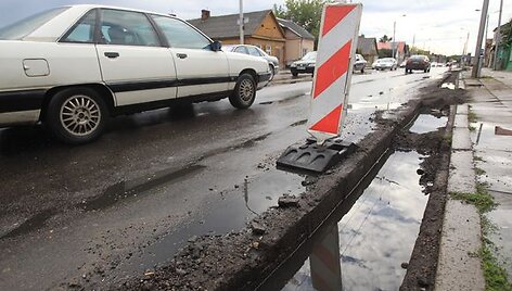 Jurbarko gatvė ir &scaron;aligatviai sulaukė remonto.