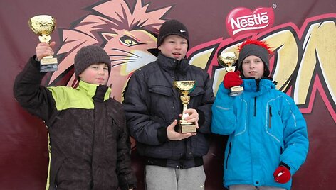 Lietuvos kartingo žiemos taurės III etapo prizininkai