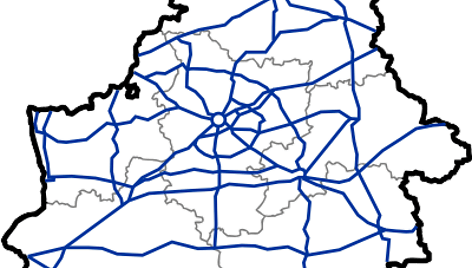 Baltarusijos kelių schema
